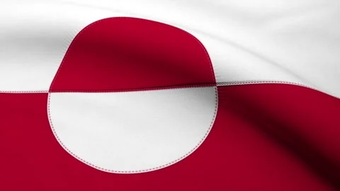 Greenland Flag Loop Background Stock Footage 251804670