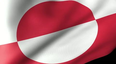 Greenland Flag Waving Stock Footage 12205681