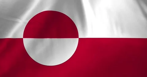 Greenland flag waving with the wind background loop video animation Video stock 327171995