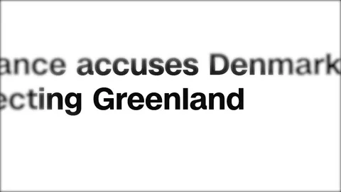 Greenland in headlines Stock Footage 305768826