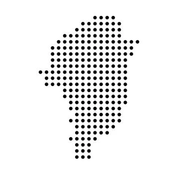 Greenland island dotted vector map Stock Illustration