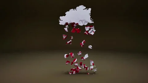 Greenland Map With Flag 스톡 동영상 324163688