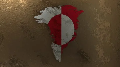 Greenland map Stock Footage 277866355