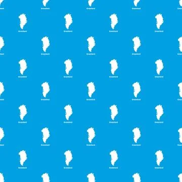 Greenland map pattern vector seamless blue Stock Illustration