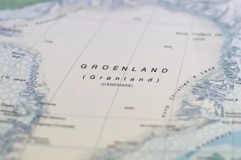 Greenland Map Stock Photos