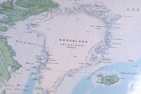 Greenland Map Stock Photos