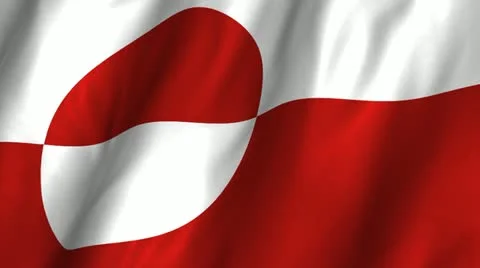Greenland Waving Flag Stock Footage 12262226