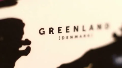 Greenland On World Map 스톡 동영상 56616545