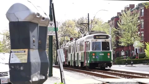 GREENLINE DRIVES AWAY Stock Footage 195954738