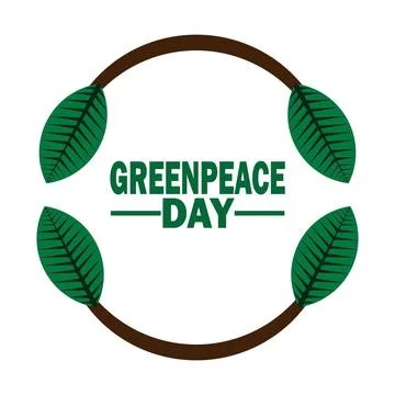 Greenpeace Day Vector Template Design Illustration Stock Illustration