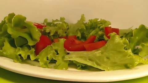 Greens fly in salad Stock Footage 82820664