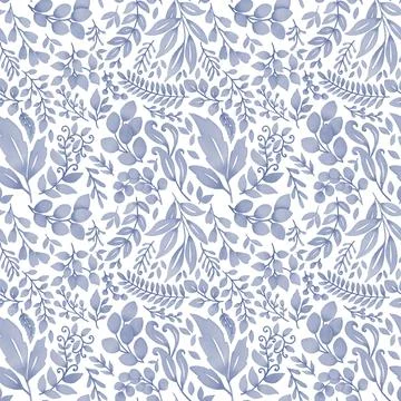 Greens - Seamless Pattern - RGB Stock Illustration