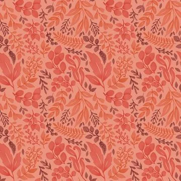 Greens - Seamless Pattern - RGB Stock Illustration