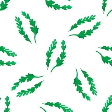 Greens vector leaves grass pattern textiles green Stock Illustration