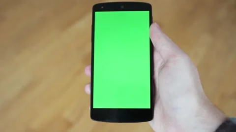 Greenscreen android shakey singlescrollup Stock Footage 52994028