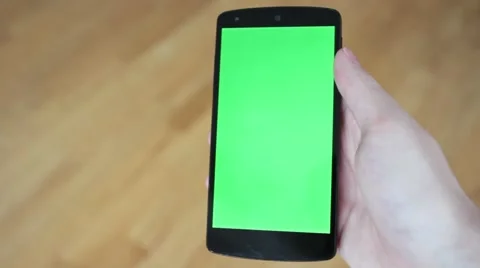 Greenscreen android shakey zoomout Stock Footage 52994057