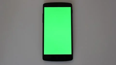 Greenscreen android still doubletap Stock Footage 52994059