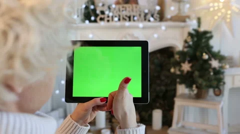 Greenscreen holiday interior home Vídeo Stock 54766826