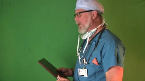 Greenscreen surgeon 스톡 동영상 48721127