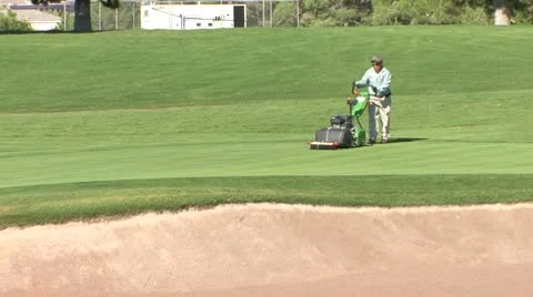 GreensMowing3 Stock Footage 8849826