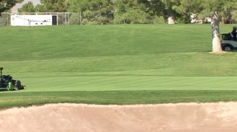 GreensMowing4 Stock Footage 8849843