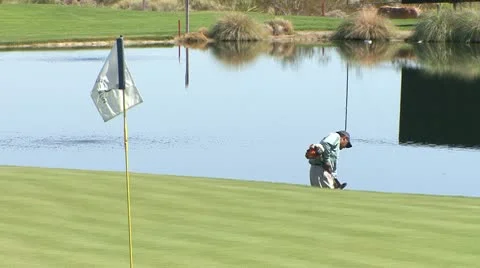 GreensTrimming Stock Footage 8849851