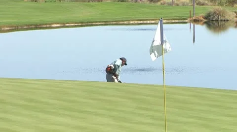 GreensTrimming2 Stock Footage 8849864