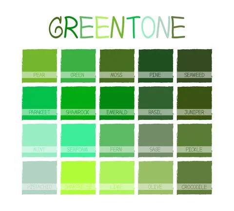 Greentone Color Tone Illustrazione stock