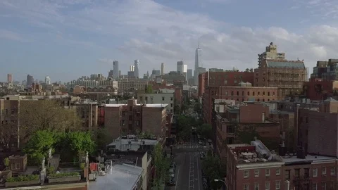 Greenwich Village Neighborhood in the Spring Stock Footage