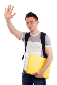 Greet someone Stock Photos