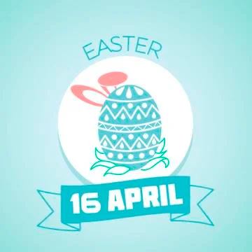 Greeting card Easter Stock Illustration