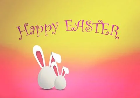 Greeting card for easter Stock Illustration