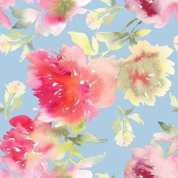 Greeting card with flowers Stock Illustration