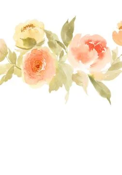 Greeting card with flowers Illustrazione stock