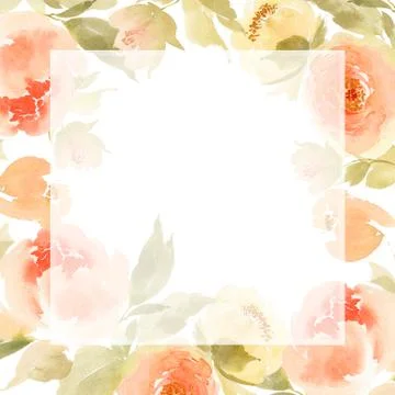 Greeting card with flowers Stock Illustration