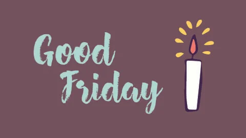 Greeting card with good friday message Stock Illustration