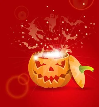 Greeting Card Halloween Stock Illustration