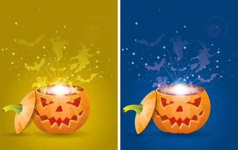 Greeting Card Halloween Stock-Illustration