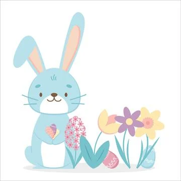 Greeting card Happy Easter Stock Illustration