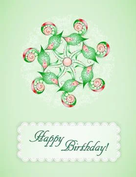 Greeting card. Stock Illustration