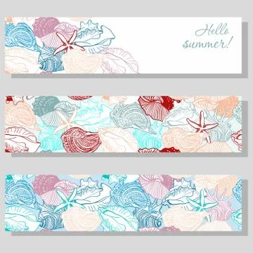 Greeting card, invitation with nautical elements. Vector composition. In memory Stock Illustration