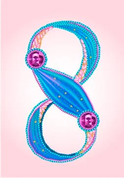 Greeting card on March Stock Illustration