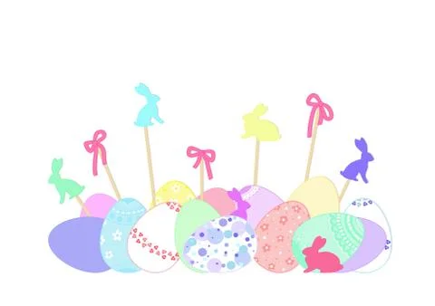 Greeting card or background for Easter Stock Illustration