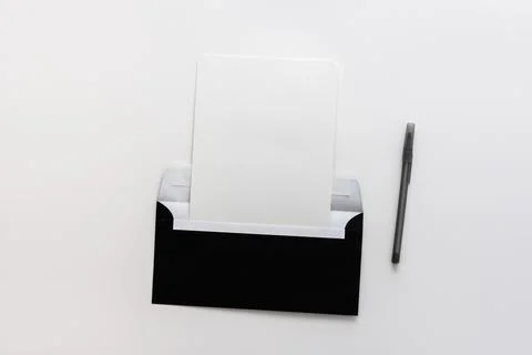 Greeting card or invitation mockup Stock Photos