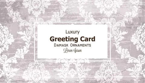 Greeting card ornamented background Vector. Royal luxury texture. Elegant dec Stock Illustration