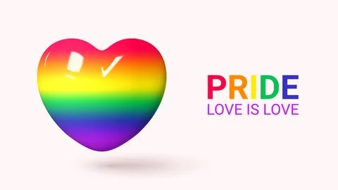 Greeting card for Pride month Stock Illustration