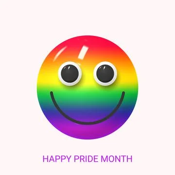 Greeting card for Pride Month Stock Illustration
