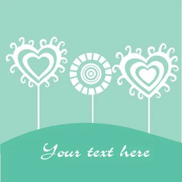 Greeting card, spring theme. Stock Illustration