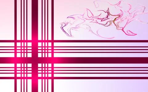 Greeting card with stripes and patterns 库存插图