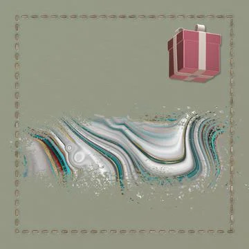 Greeting card template design Stock Illustration